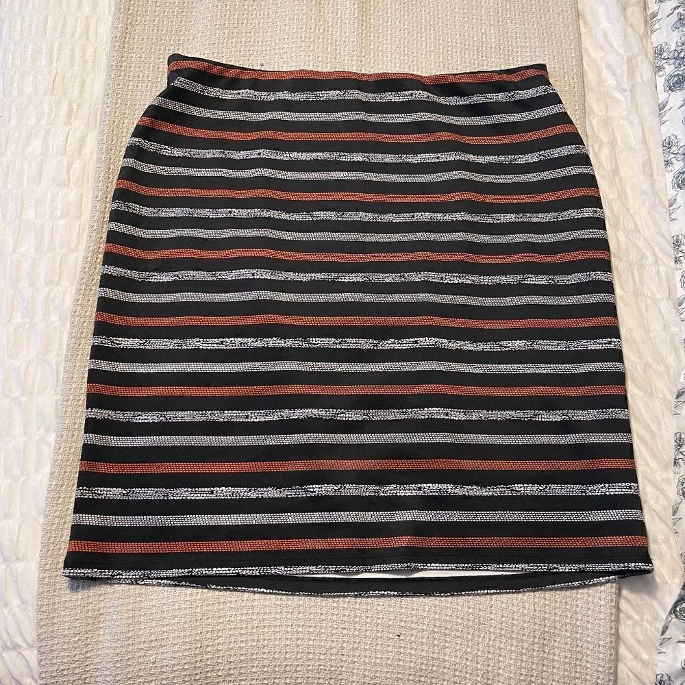 Roz & Ali EUC Skirt Striped